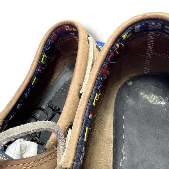 Timberland Boat Shoes Mens 10.5M Leather Tan Brown Rubber Sole 5229R - Picture 6 of 11